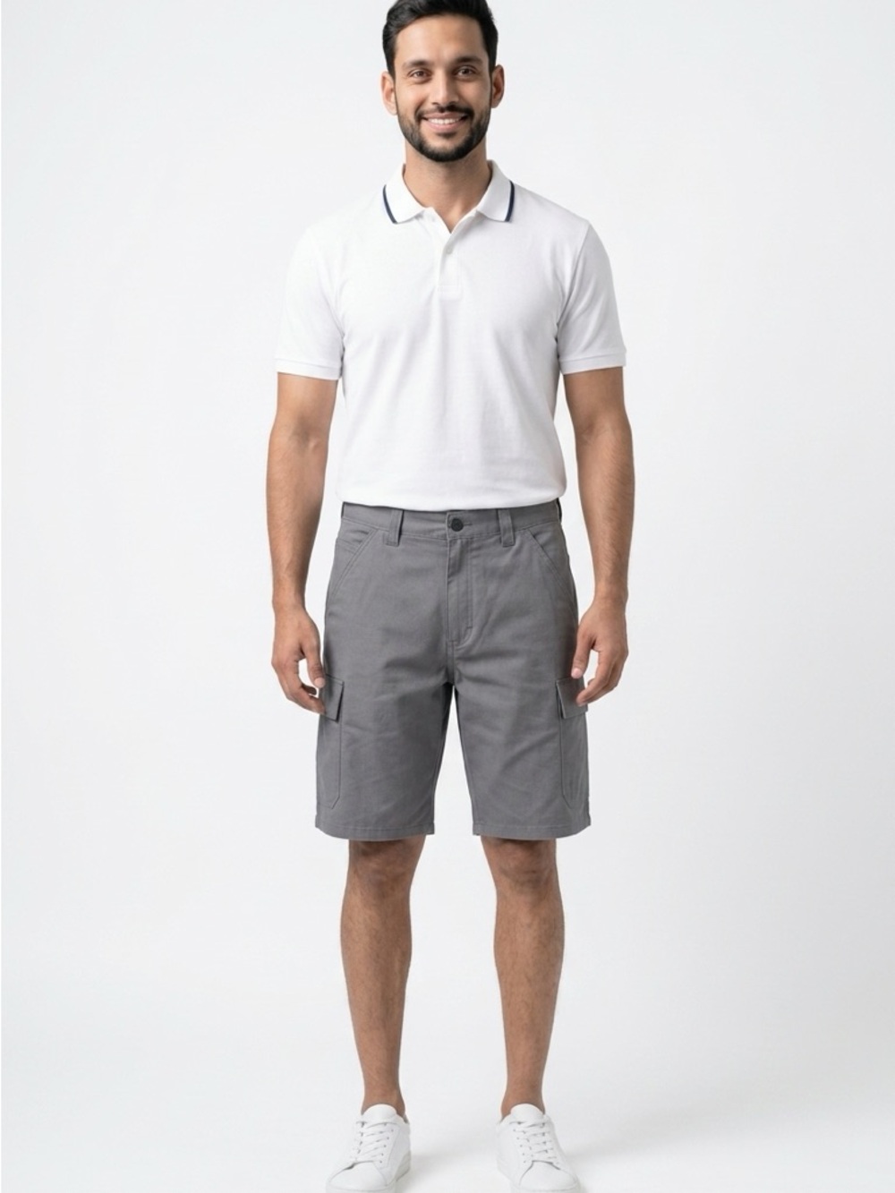 Wrangler ATG All Terrain Gear Highland Men's 32 Gray Cargo Casual Relax Shorts
